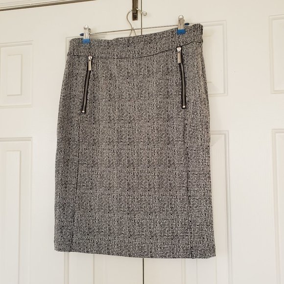 Michael Kors Houndstooth Pencil Skirt - NWT - Size L - Picture 4 of 14
